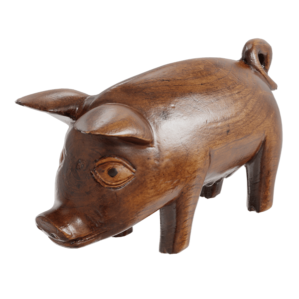 Pig Statue Model, Wooden