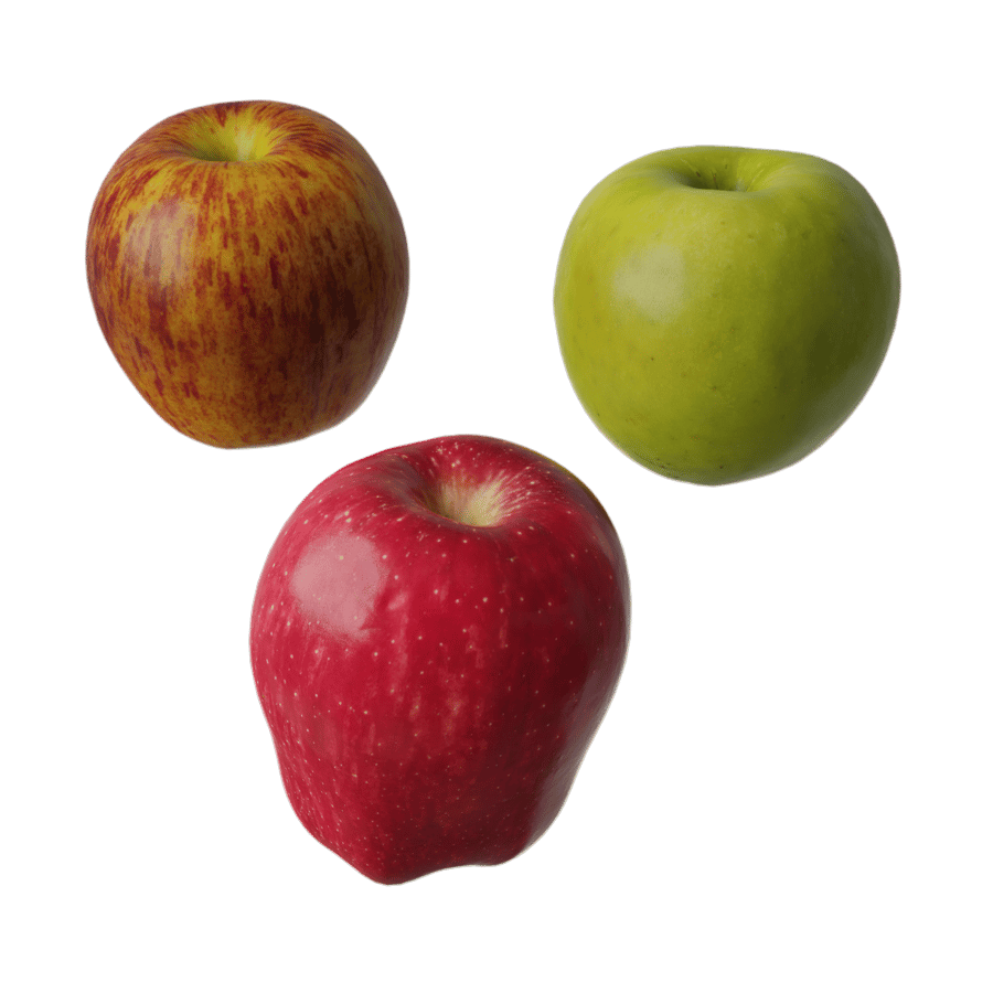 Assorted Apples Fruit Food Model - Poliigon