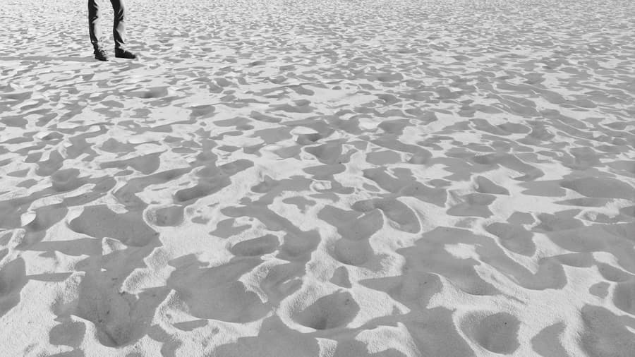 Ground Sand Footprints 002