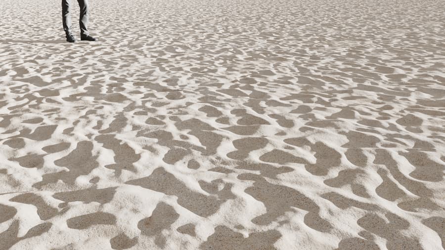 Ground Sand Footprints 004