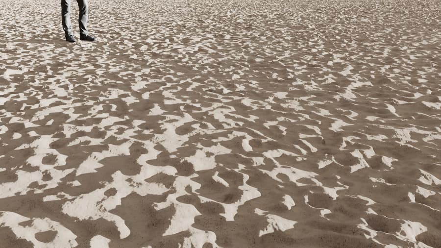 Ground Sand Footprints 005