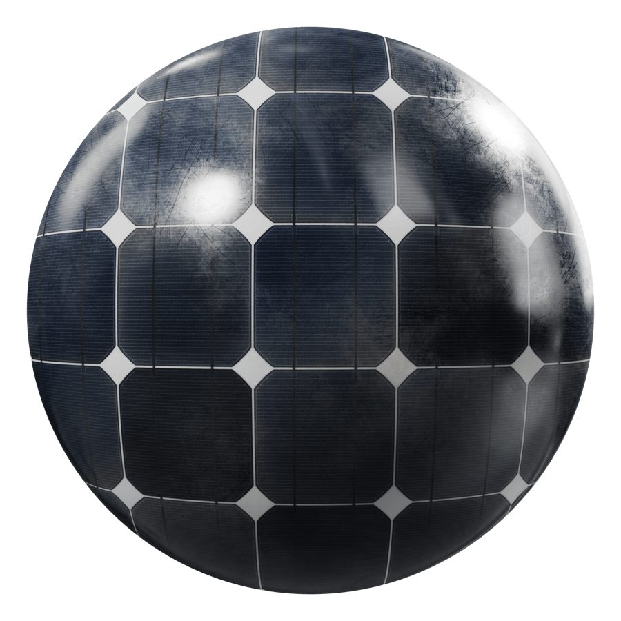 Dirty Type A Monocrystalline Solar Panels Texture