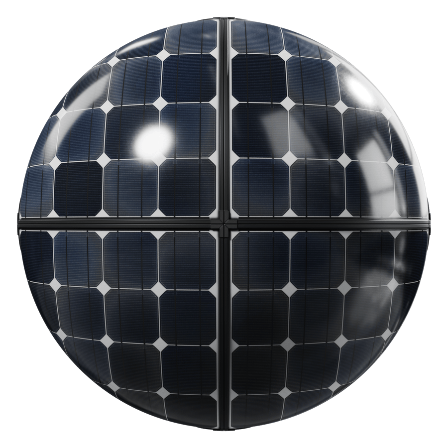 Clean Framed Type C Monocrystalline Solar Panels Texture