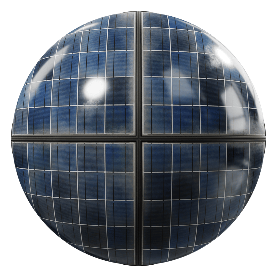 Dirty Framed Type C Polycrystalline Solar Panels Texture
