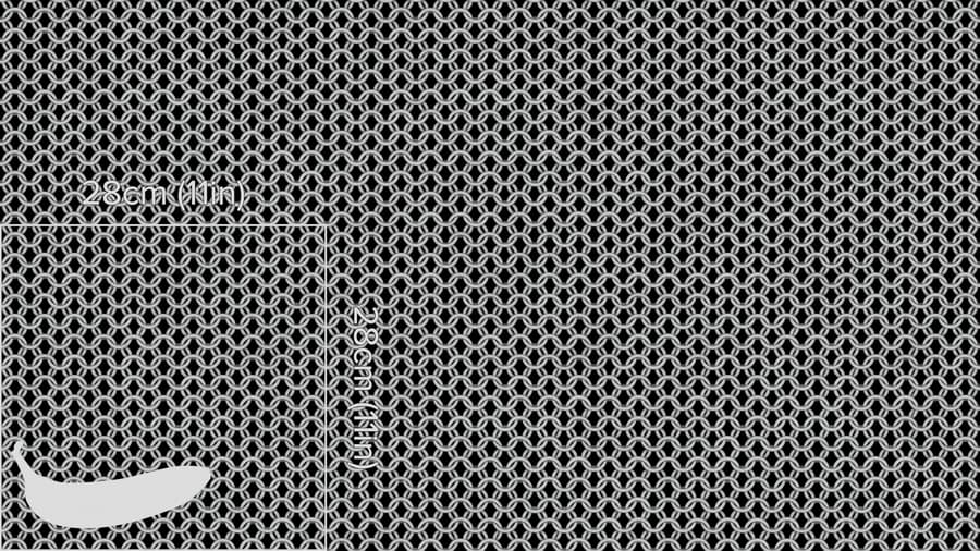 Rounded Steel Chainmail Metal Texture