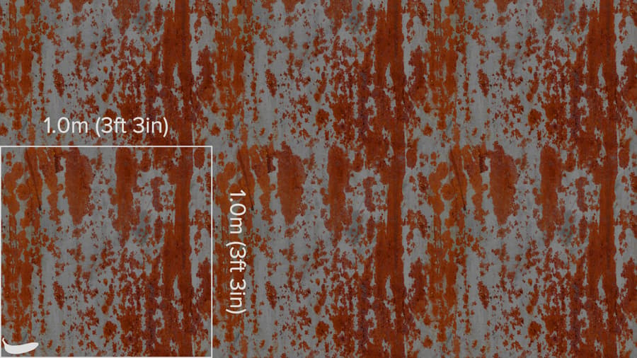 Heavily Rusted Aluminum Metal Texture