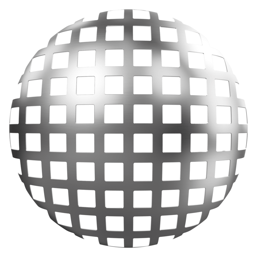Perforated Square Aluminum Industrial Metal Texture