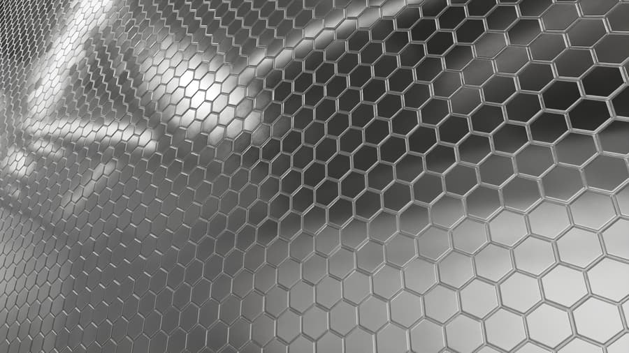 Steel Honeycomb Tiles Texture