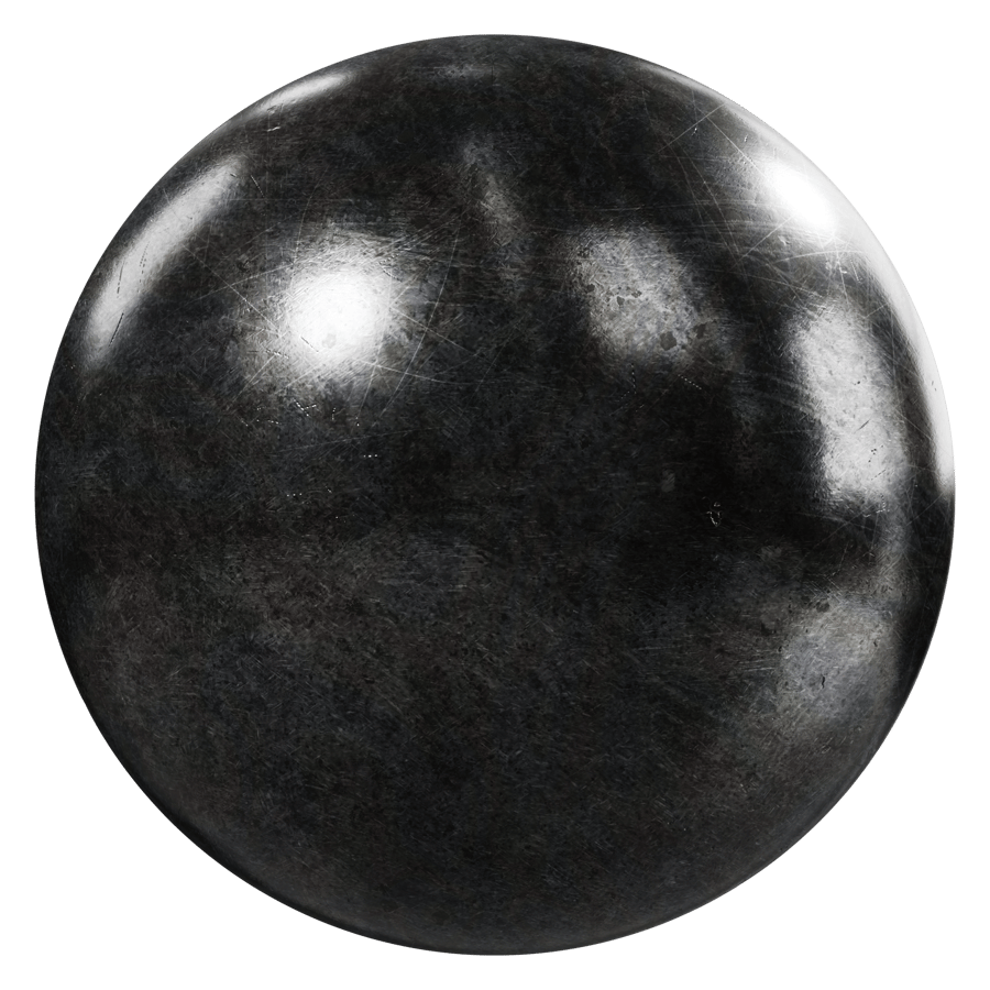 Repolished Rust Metal Texture, Black