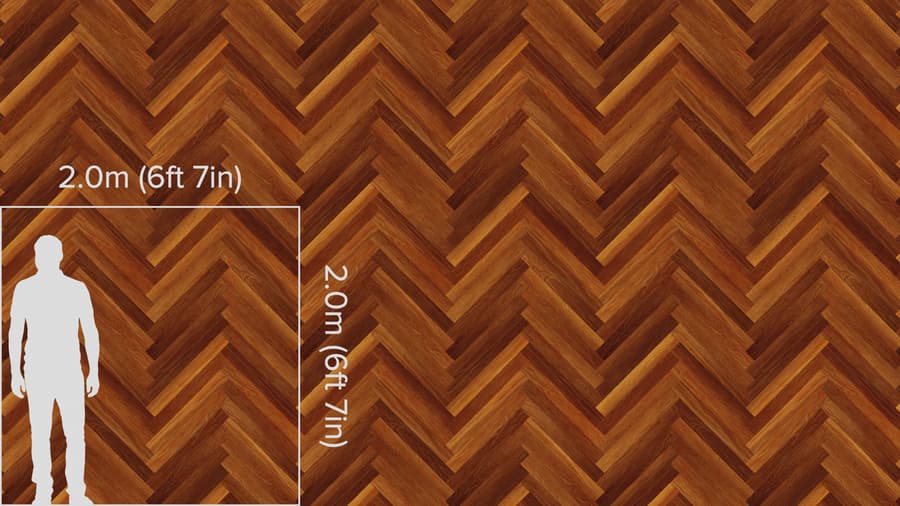 Herringbone Wood Flooring Texture, Warm Brown