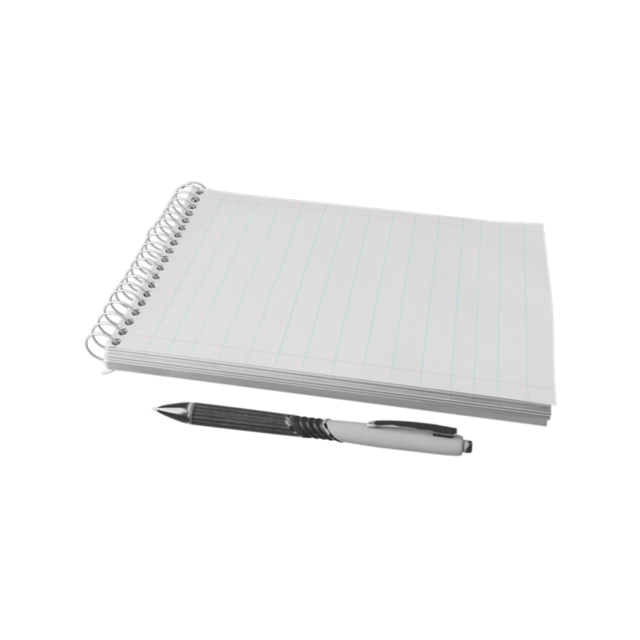 Spiral Notepad & Pen Model
