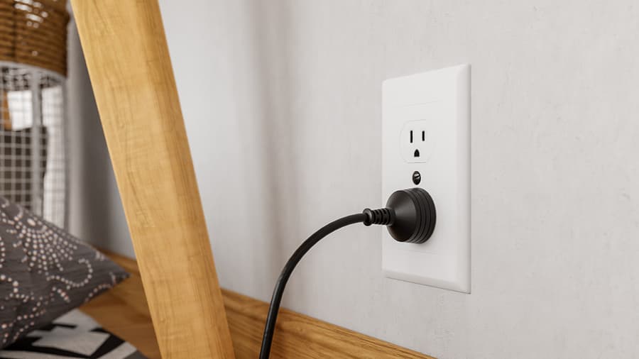 Five Electrical Power Outlet Models, White