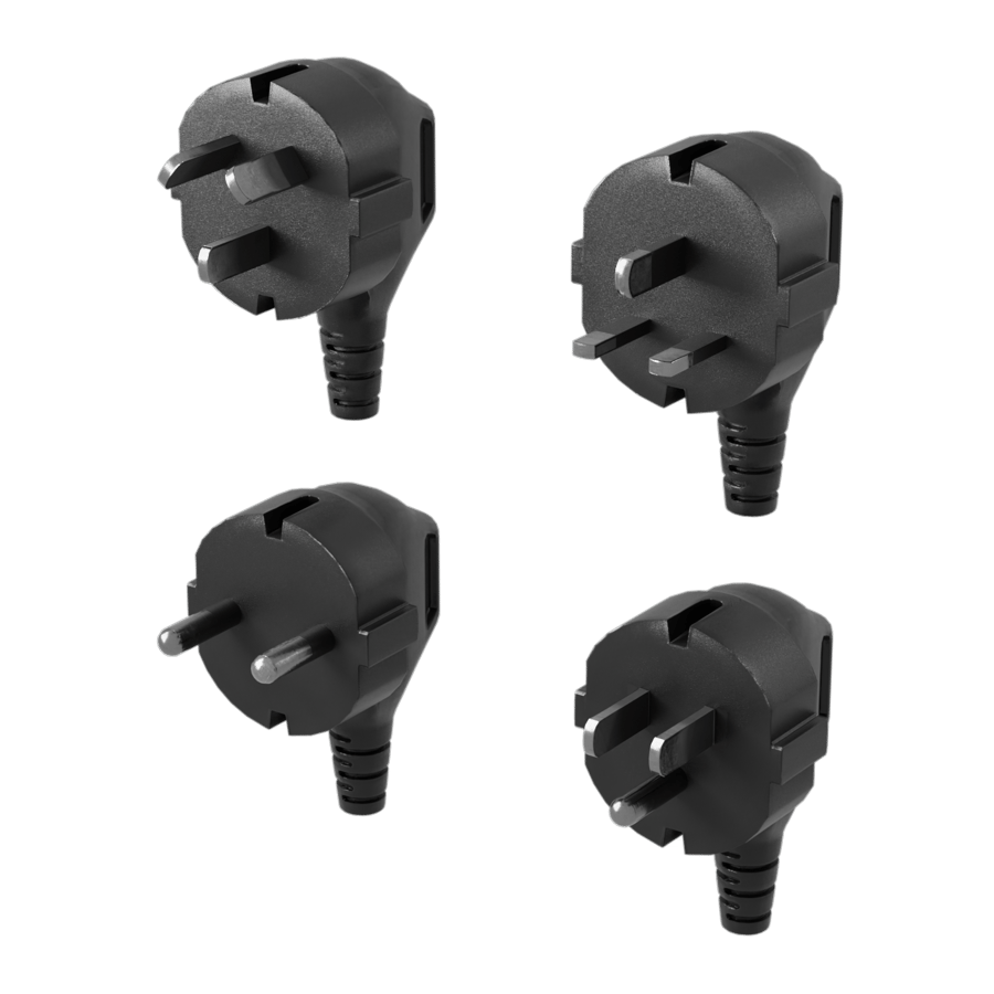 Type B Power Plug Model, Black