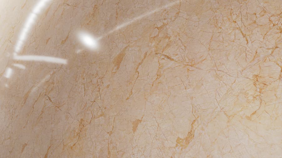 Glossy Crema Valencia Marble Slab Texture