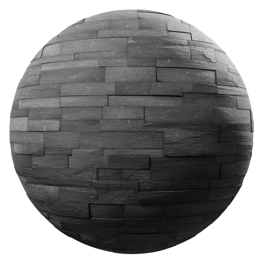 Smooth Coal Canyon Ledger Tiles Texture