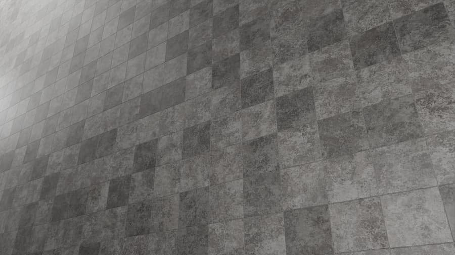 Square Stacked Vinyl Tiles Texture, Grey