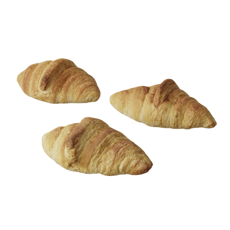 Croissants Bread Food Model