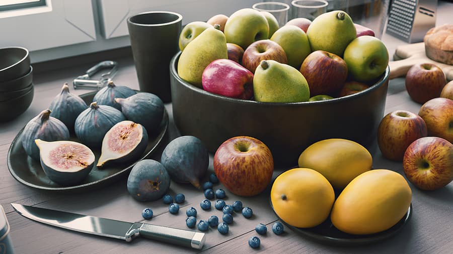 Assorted Apples Fruit Food Model