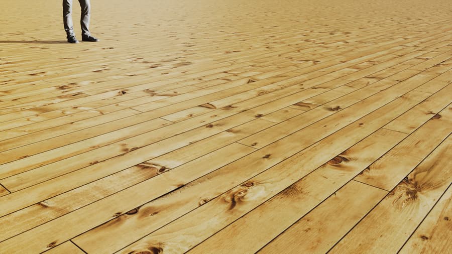 Knotted Natural Wood Flooring Texture, Warm Tan