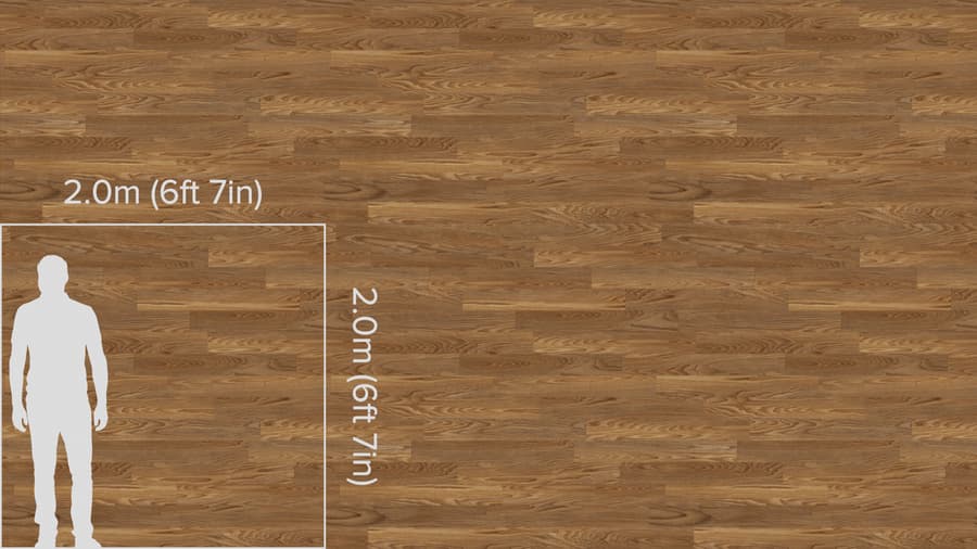 Distinct Grain Thick Plank Walnut Wood Flooring Texture