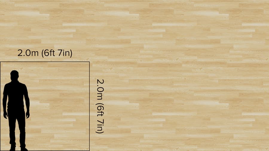 Distinct Grain Thick Plank Oak Wood Flooring Texture, White
