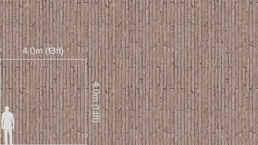 Pale Worn Wood Flooring Texture, Cool Brown