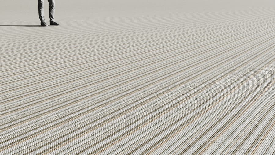 Stripes Loop Pile Carpet Flooring Texture, Green & Brown