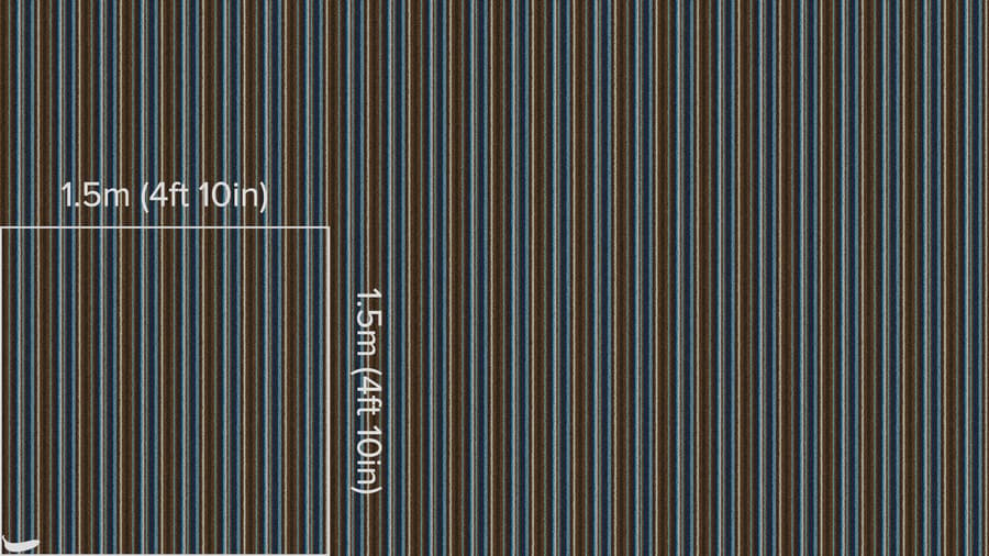 Stripes Loop Pile Carpet Flooring Texture, Brown & Blue