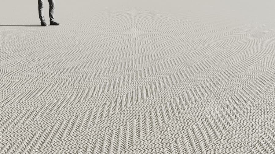 Herringbone Loop Pile Carpet Flooring Texture, Beige