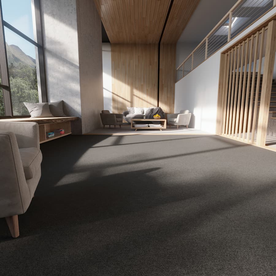 Natural Muted Plush Pile Carpet Flooring Texture, Grey Green