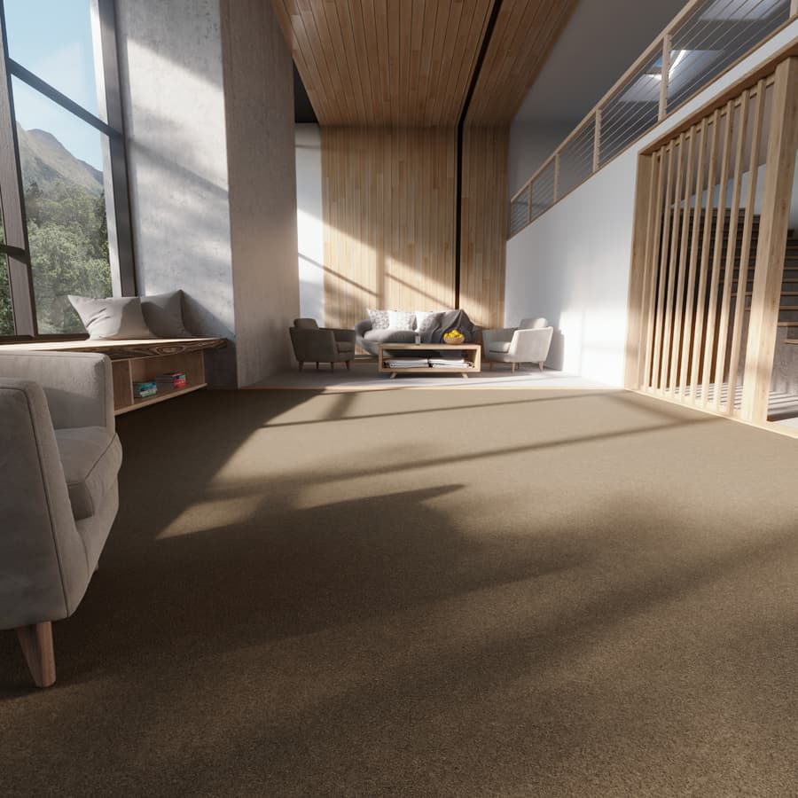 Natural Twist Pile Carpet Flooring Texture, Pale Olive Green