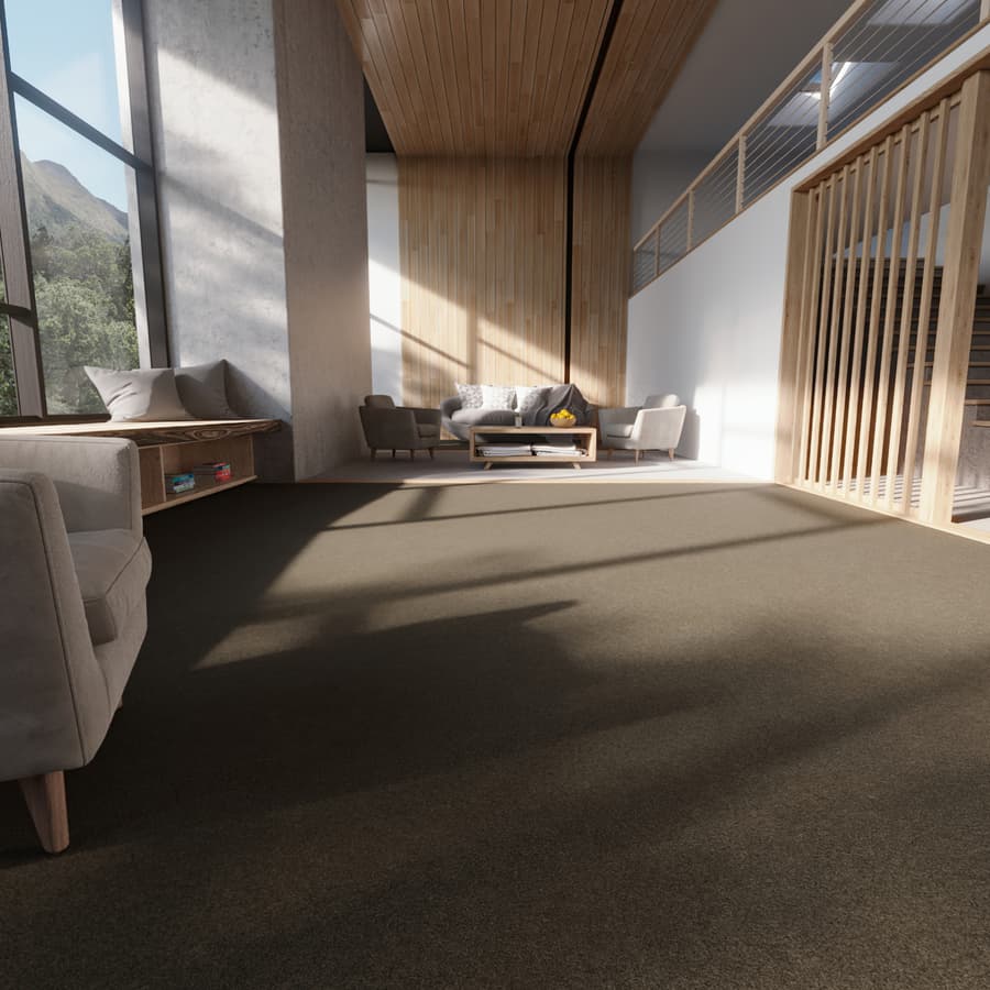 Natural Twist Pile Carpet Flooring Texture, Pale Green
