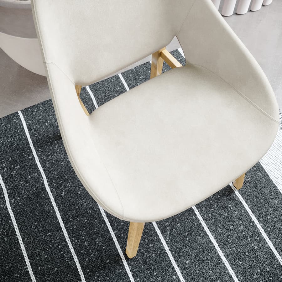 Replica Embrace Chair Model, Cream