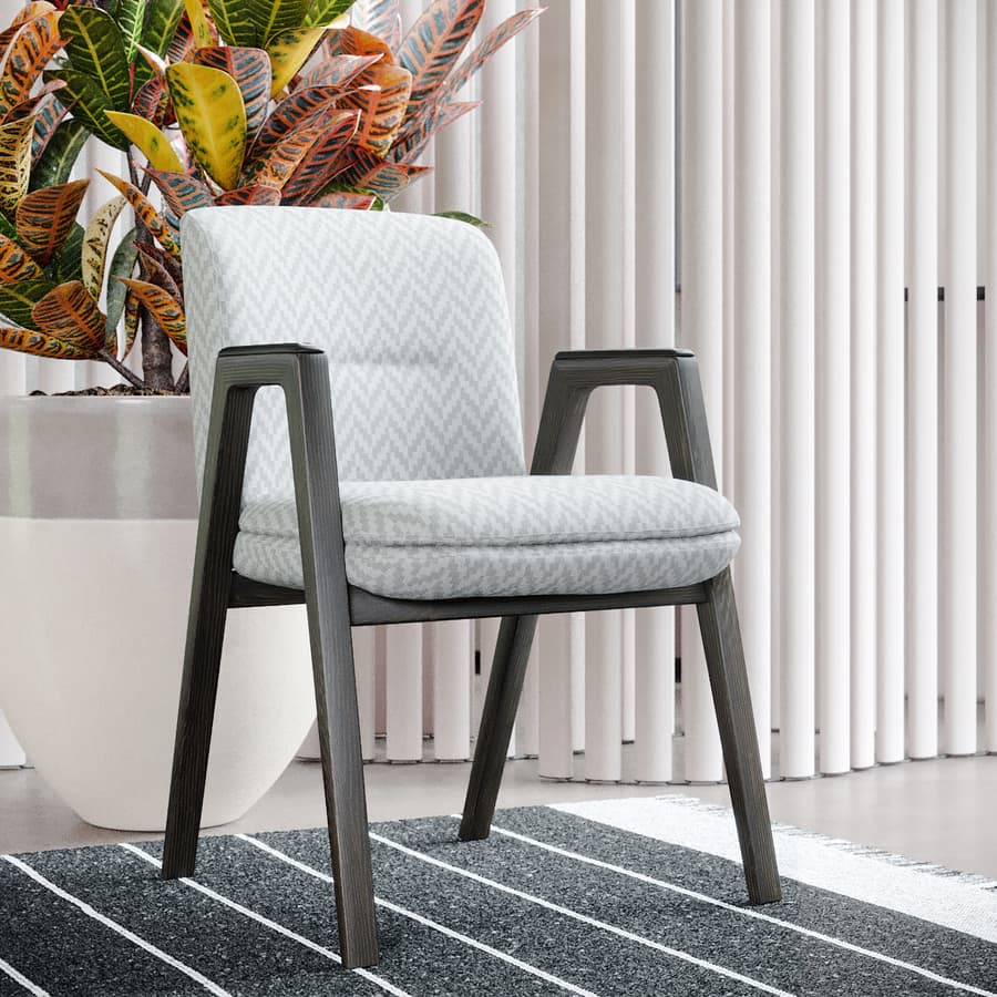 Replica Minotti Esterna Chair Model, Pale Grey