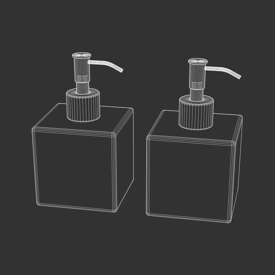 Bathroom Soap Dispenser Set Models, Black & White