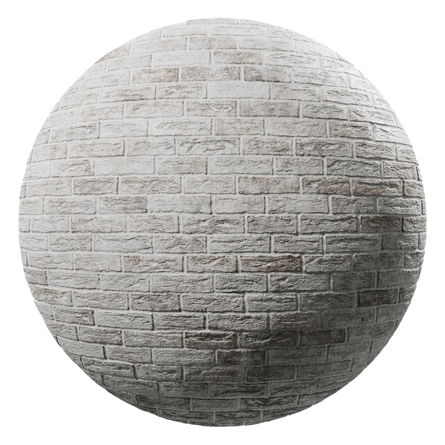 White Washed Creased Standard Bond Brick Texture