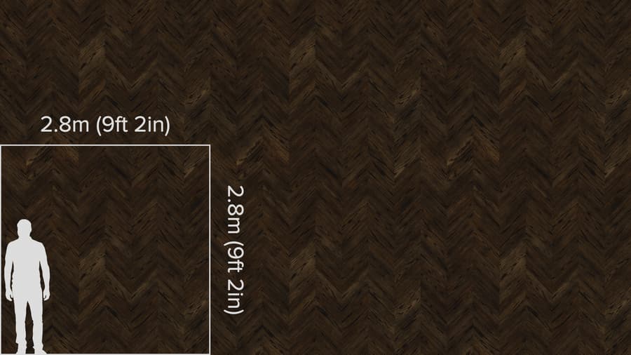 Dark Ebony Chevron Pattern Ash Wood Flooring Texture
