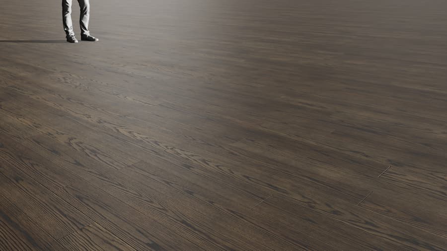 Dark Ebony Ash Wood Flooring Texture