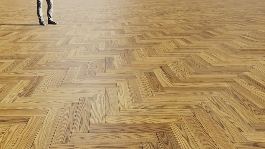 Darker Herringbone Pattern Ash Wood Flooring Texture