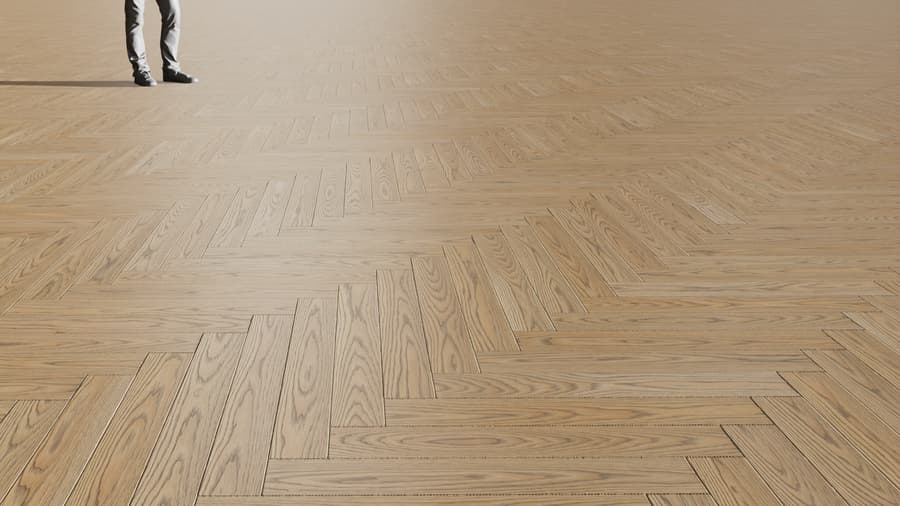 Herringbone Pattern Ash Wood Flooring Texture, Grey