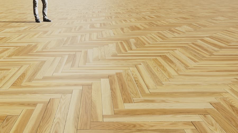 Natural Herringbone Pattern Beech Wood Flooring Texture