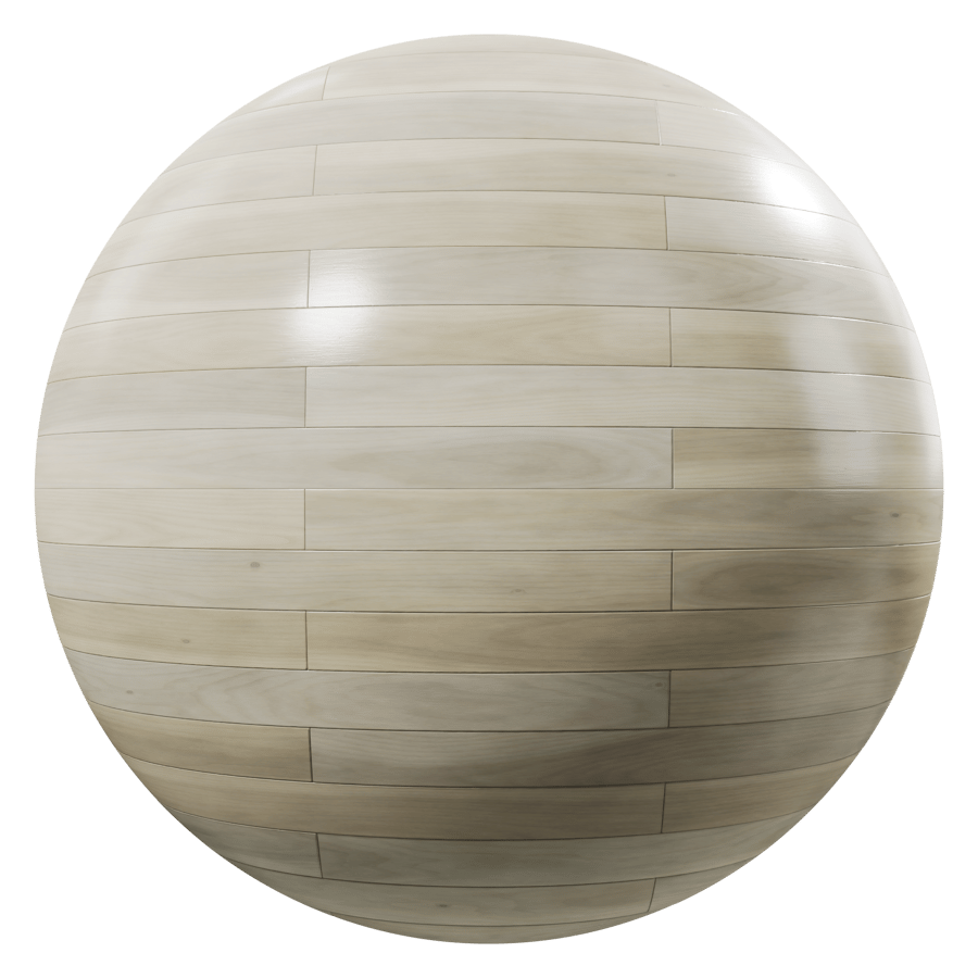 Brick Bond Pattern Birch Wood Flooring Texture, White