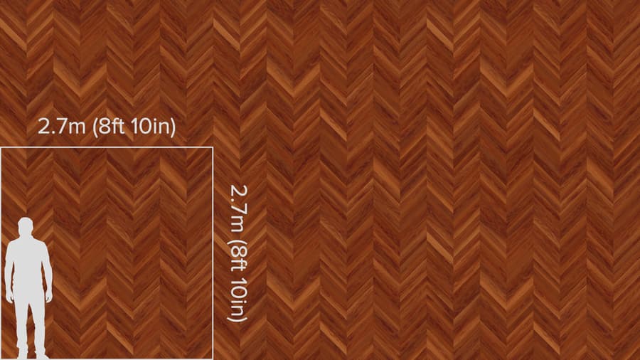 Natural Chevron Pattern Merbau Wood Flooring Texture