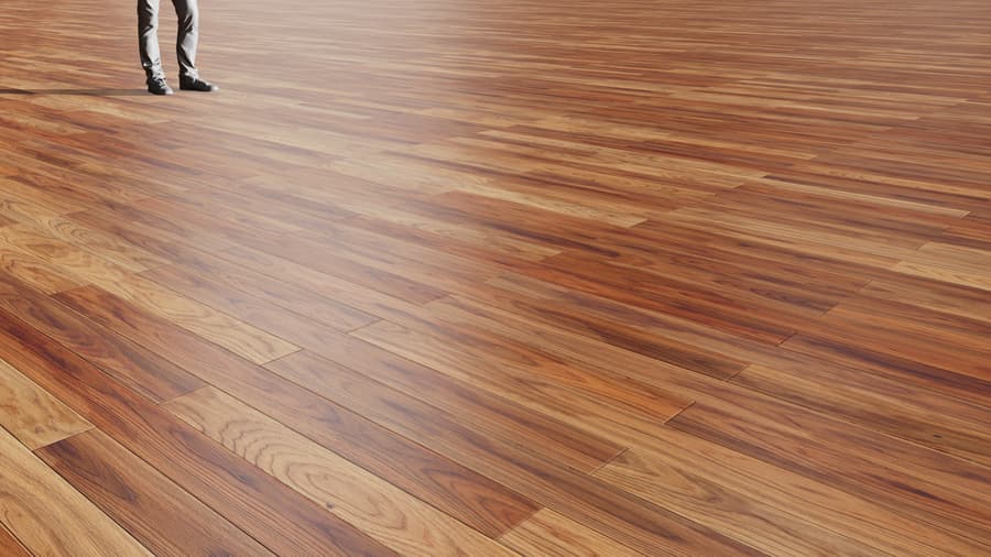 Walnut Brick Bond Pattern Oak Wood Flooring Texture, Black