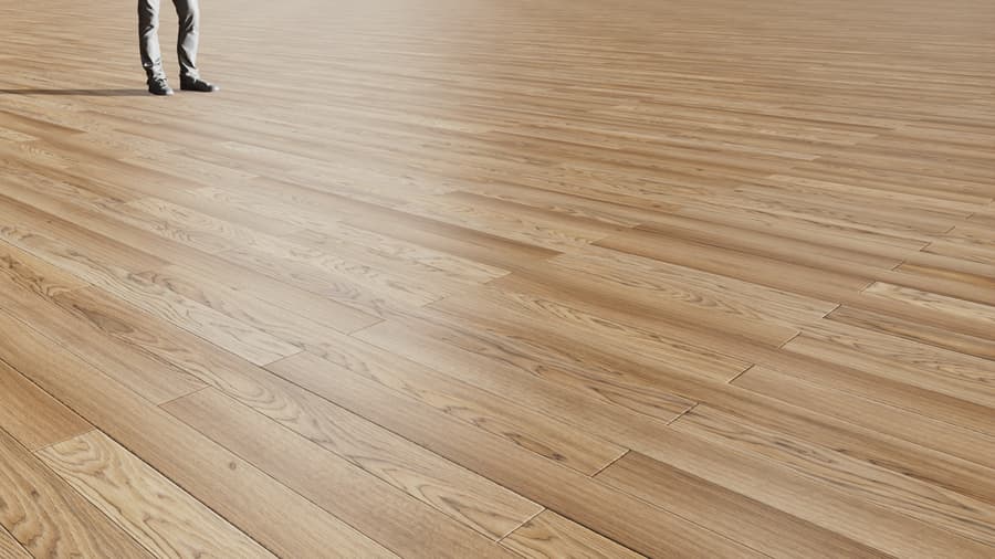 Brick Bond Pattern Oak Wood Flooring Texture, Light Brown