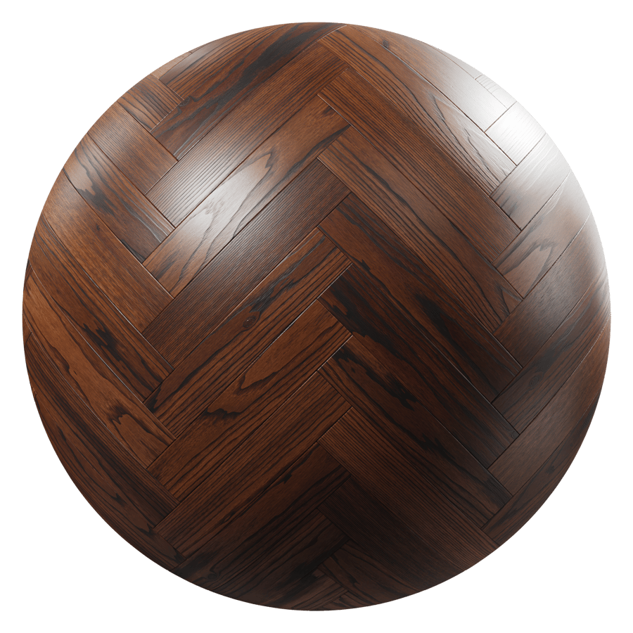 Cognac Herringbone Pattern Oak Wood Flooring Texture