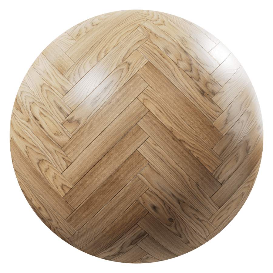 Herringbone Pattern Oak Wood Flooring Texture, Light Brown