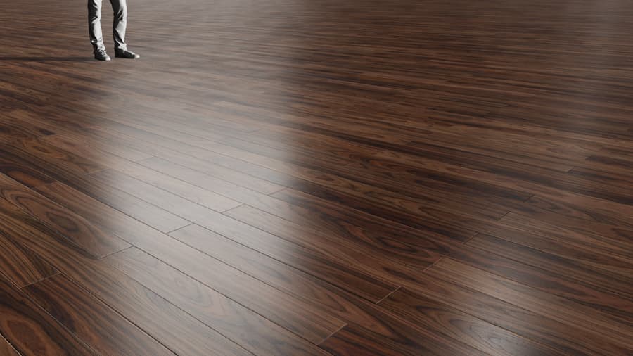 Dark Brick Bond Pattern Walnut Wood Flooring Texture