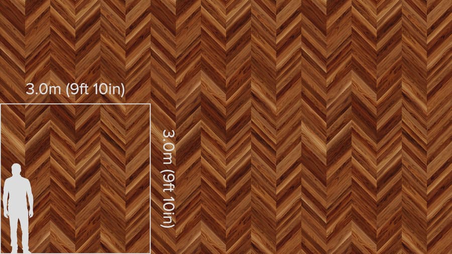 Natural Chevron Pattern Walnut Wood Flooring Texture