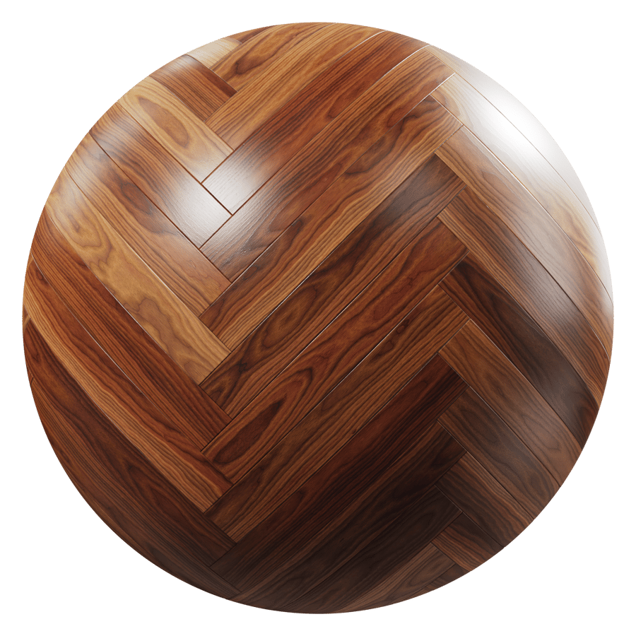 Natural Herringbone Pattern Walnut Wood Flooring Texture